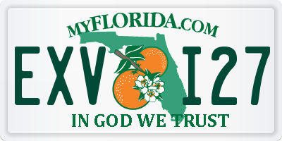 FL license plate EXVI27