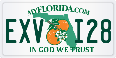 FL license plate EXVI28