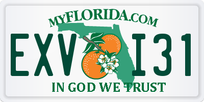 FL license plate EXVI31
