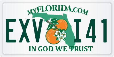 FL license plate EXVI41