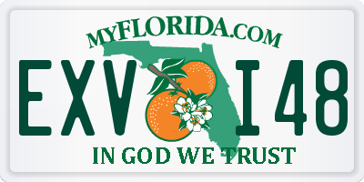 FL license plate EXVI48