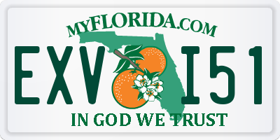 FL license plate EXVI51