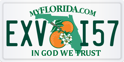 FL license plate EXVI57