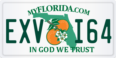 FL license plate EXVI64