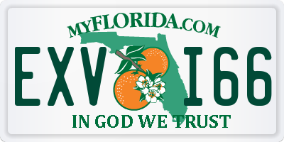 FL license plate EXVI66