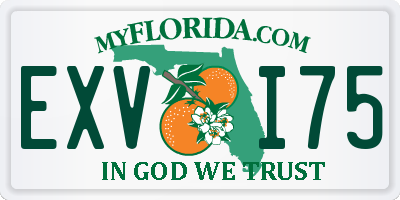 FL license plate EXVI75