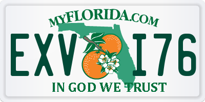 FL license plate EXVI76