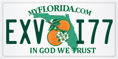 FL license plate EXVI77