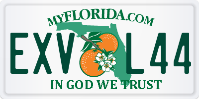 FL license plate EXVL44