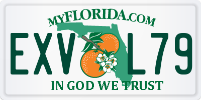 FL license plate EXVL79