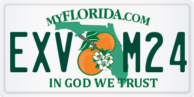 FL license plate EXVM24