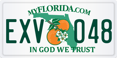 FL license plate EXVO48