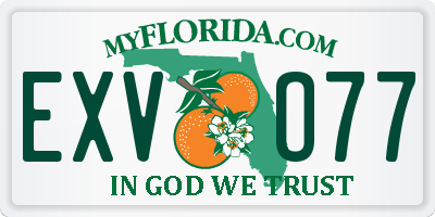 FL license plate EXVO77