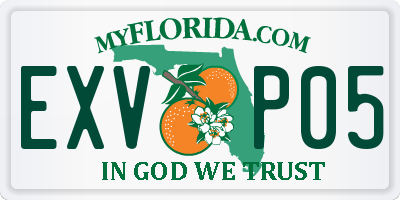 FL license plate EXVP05