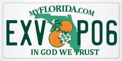 FL license plate EXVP06