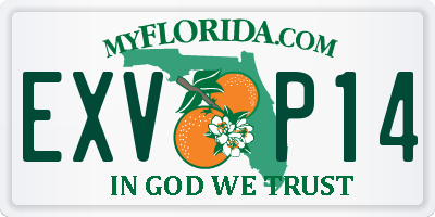 FL license plate EXVP14