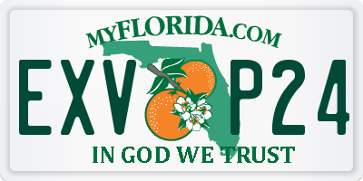 FL license plate EXVP24