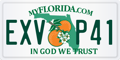 FL license plate EXVP41
