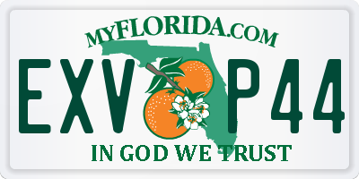 FL license plate EXVP44
