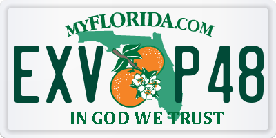 FL license plate EXVP48