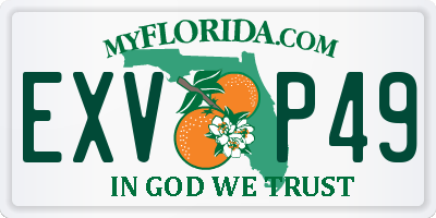 FL license plate EXVP49