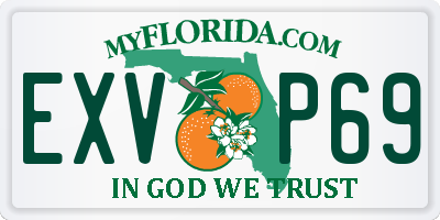 FL license plate EXVP69