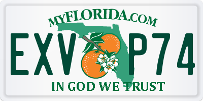 FL license plate EXVP74