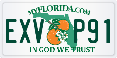 FL license plate EXVP91