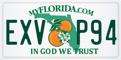 FL license plate EXVP94