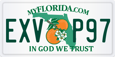 FL license plate EXVP97
