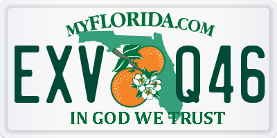 FL license plate EXVQ46