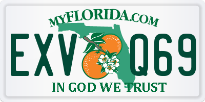FL license plate EXVQ69