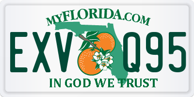 FL license plate EXVQ95