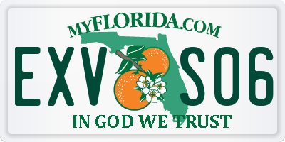 FL license plate EXVS06