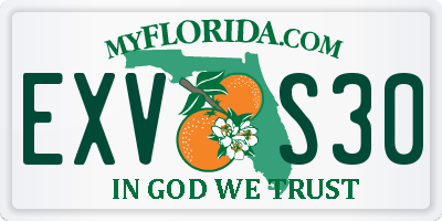 FL license plate EXVS30