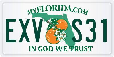 FL license plate EXVS31