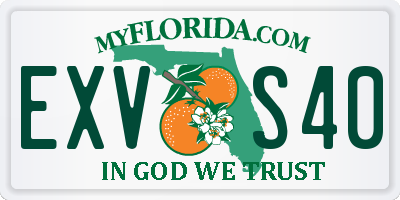 FL license plate EXVS40