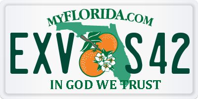 FL license plate EXVS42