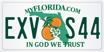 FL license plate EXVS44