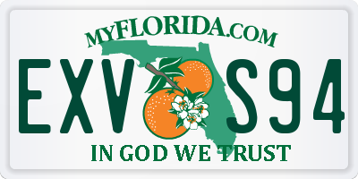 FL license plate EXVS94