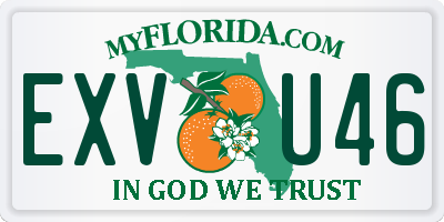 FL license plate EXVU46