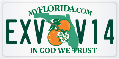 FL license plate EXVV14