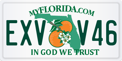 FL license plate EXVV46