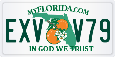 FL license plate EXVV79