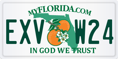 FL license plate EXVW24