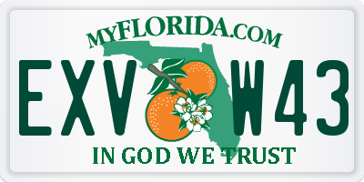 FL license plate EXVW43