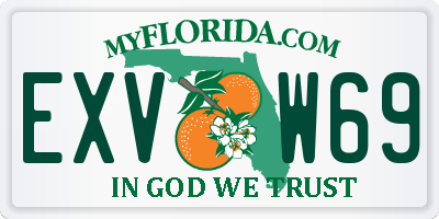 FL license plate EXVW69