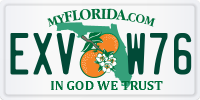 FL license plate EXVW76