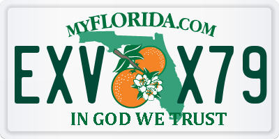 FL license plate EXVX79