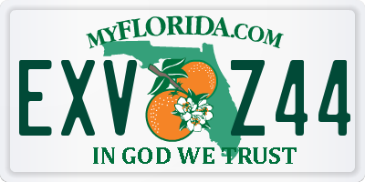 FL license plate EXVZ44
